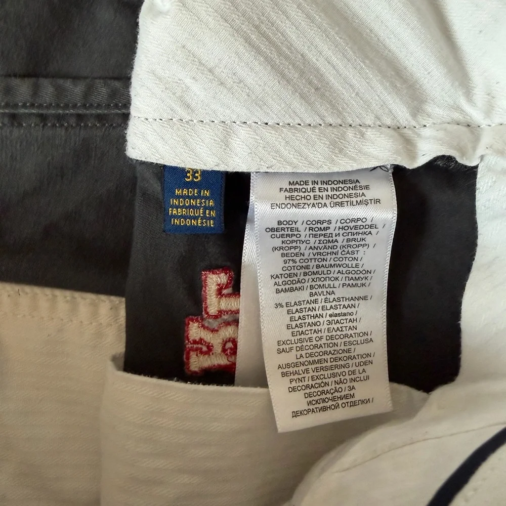 Polo Ralph Lauren Embroidered Shorts Size 33 Classic Fit Gray - Picture 5 of 15